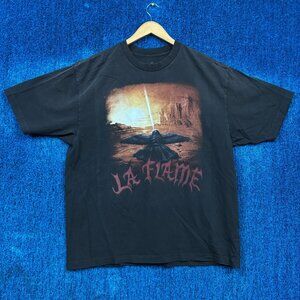 Travis Scott LA FLAME Coachella Music Festival Rap Tee XL